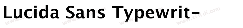 Lucida Sans Typewrit字体转换